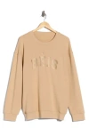 Beis Béis The Logo Sweatshirt In Sand