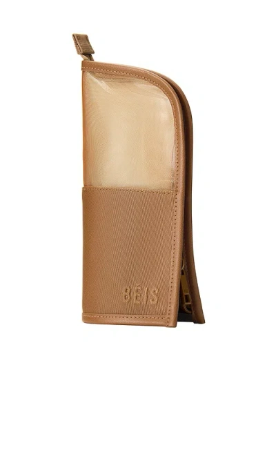 Beis The Makeup Brush Pouch In Brown