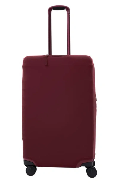 Beis Béis The Medium Check-in Luggage Cover In Burgundy