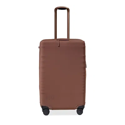 Beis The Medium Check In Luggage Cover In Maple In Brown