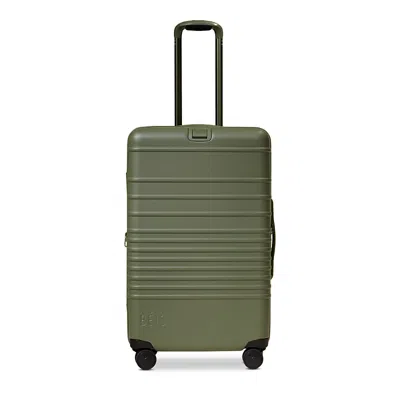 Beis The Medium Check In Roller In Olive In Gray
