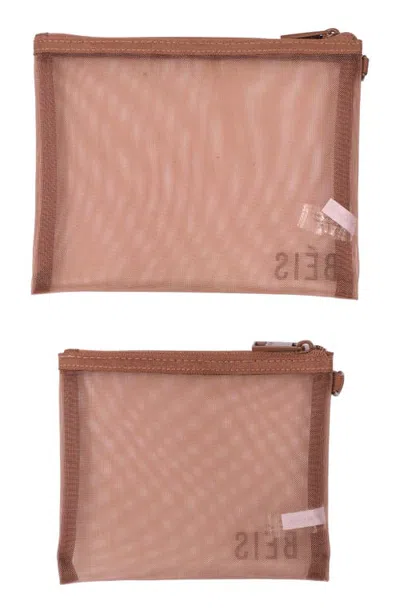 Beis Béis The Mesh Pouch Duo In Pink