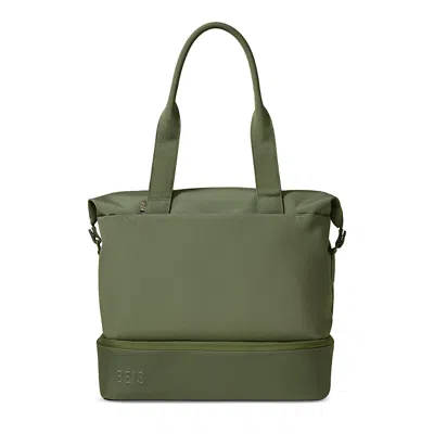 Beis The Mini Weekender In Olive In Green