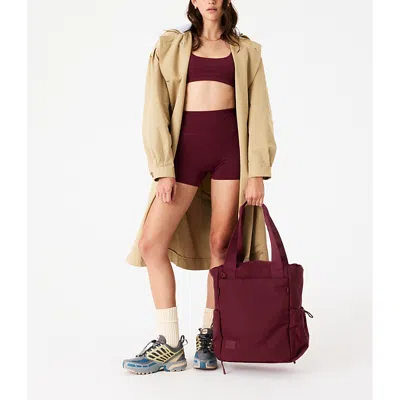 Beis The Sport Tote Bag In Burgundy
