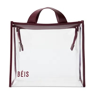 Beis The Stadium Tote In Transparent