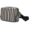 Beis Béis The Striped Belt Bag In Black