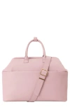 Beis Béis The Wicked Faux Leather Weekend Bag In Pink