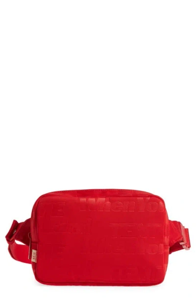 Beis X Lonely Ghost Belt Bag In Red