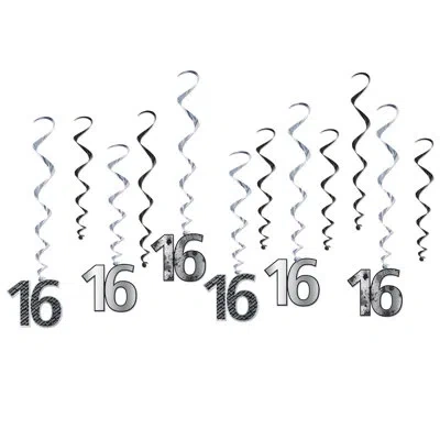 Beistle "16" Whirls - Pack Of 6 In Multicolor