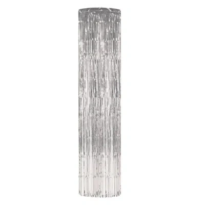 Beistle 1-ply Gleam 'n Column - 8' X 12" - Pack Of 6 In Silver