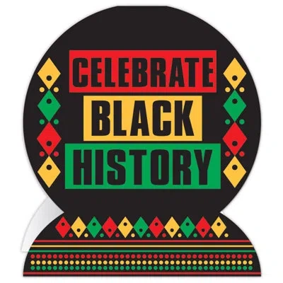 Beistle - 3-d Celebrate Black History Centerpiece - 12 Pieces