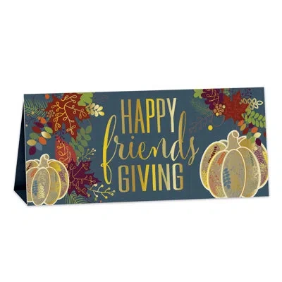 Beistle 3-d Foil Happy Friendsgiving Centerpiece In Multicolor