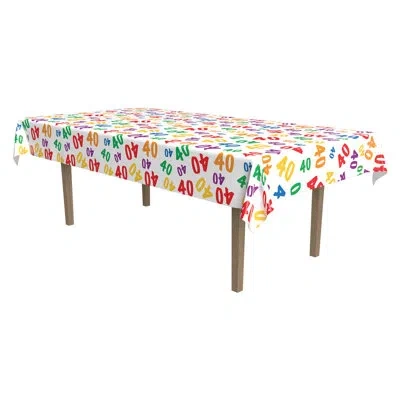 Beistle "40" Tablecover In Multicolor