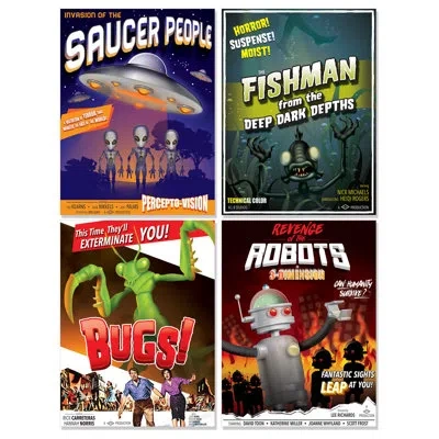 Beistle 50's B-movie Drive-in Poster Cutouts In Multicolor
