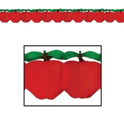 Beistle Apple Garland - 7â½" X 12' - Pack Of 12 In Multicolor