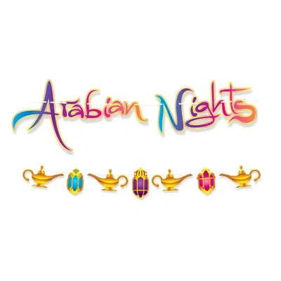 Beistle Arabian Nights Streamer Set In Multicolor