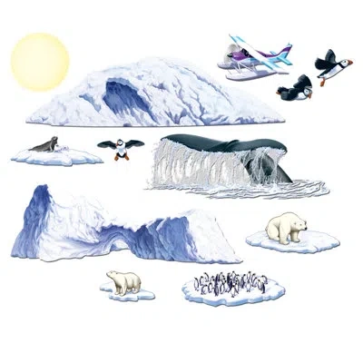 Beistle Arctic Cruise Props - 8"-4' 11" - Pack Of 12 In Multicolor