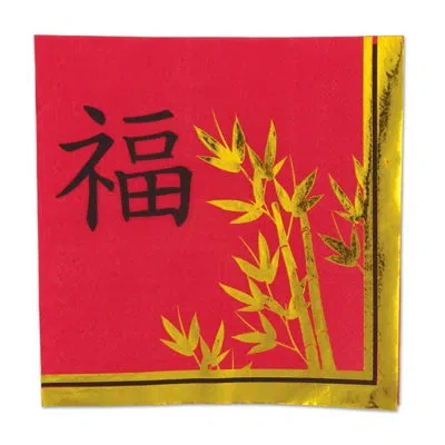 Beistle Asian Luncheon Napkins - Pack Of 12 In Multicolor