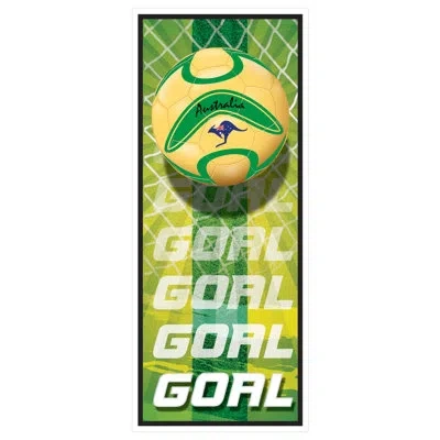 Beistle Australia Soccer Door Covers - All-weather Decorations With Australia Football Graphic & “goal” Desi In Multicolor