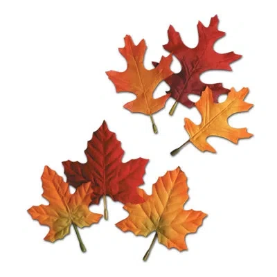 Beistle Autumn Leaves - 4â½"-5â½" - Pack Of 24 In Multicolor