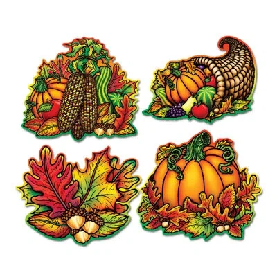 Beistle Autumn Splendor Cutouts In Multicolor
