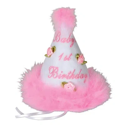 Beistle Baby's "1st" Birthday Cone Hat In Pink