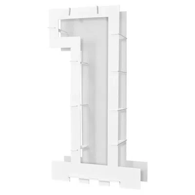 Beistle Balloon Mosaic Number "1" Frame In White