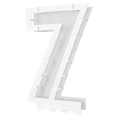 Beistle Balloon Mosaic Number "7" Frame In White