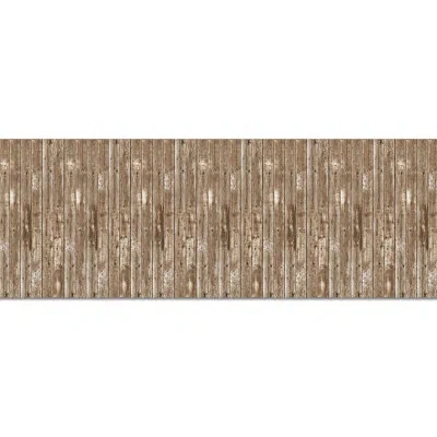 Beistle Barn Siding Backdrop - 4' X 30' - Pack Of 6 In Multicolor