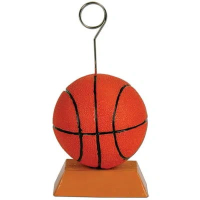 Beistle Basketball Photo/balloon Holder In Multicolor
