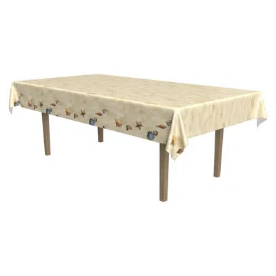Beistle Beach Tablecover - 54" X 108" - Pack Of 12 In Multicolor