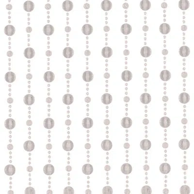 Beistle Bead Curtain - 6' 6" X 24" - Pack Of 1 In White