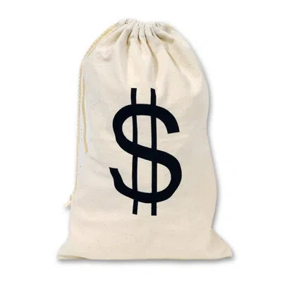 Beistle Big "$" Sign Bag - 17" X 11" - Pack Of 12 In Multicolor