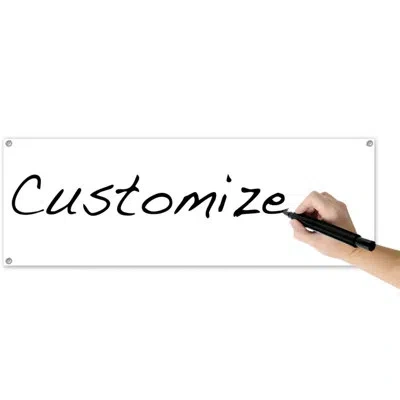 Beistle "blank" Sign Banner - Pack Of 12 In Black