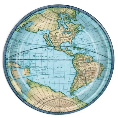 Beistle Bon Voyage Plates - 9" - Pack Of 12 In Blue
