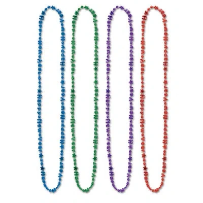 Beistle Bulk Happy New Year Beads-of-expression In Multicolor