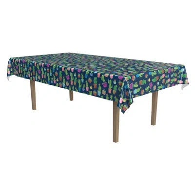 Beistle Cactus Tablecover - 54" X 108" - Pack Of 12 In Multicolor