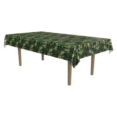 Beistle Camo Tablecover - 54" X 108" - Pack Of 12 In Multicolor
