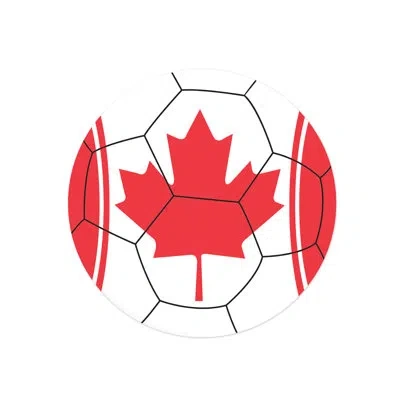 Beistle Canada Peel 'n Place, 5¼" In Red;white