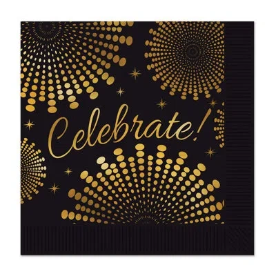 Beistle Celebrate! Luncheon Napkins In Multicolor
