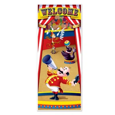 Beistle Circus Tent Door Cover - Pack Of 12 In Multicolor