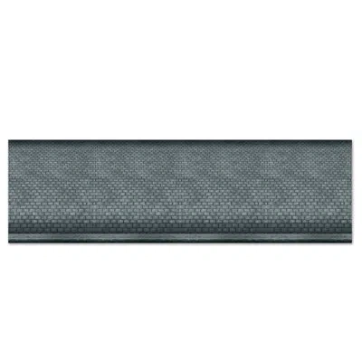 Beistle Cobblestone Street Border - 24" X 30' - Pack Of 6 In Black