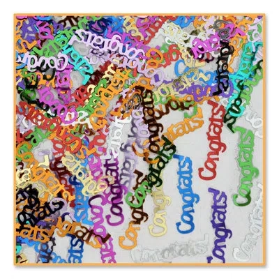 Beistle Congrats Confetti - Pack Of 6 In Multicolor