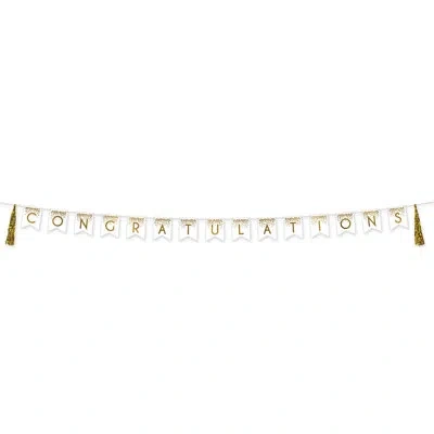 Beistle Congratulations Tassel Streamer In Gold