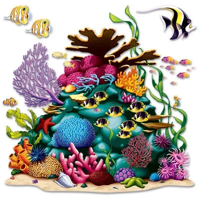 Beistle Coral Reef Prop - 5' 3" X 5' 3" - Pack Of 12 In Multicolor