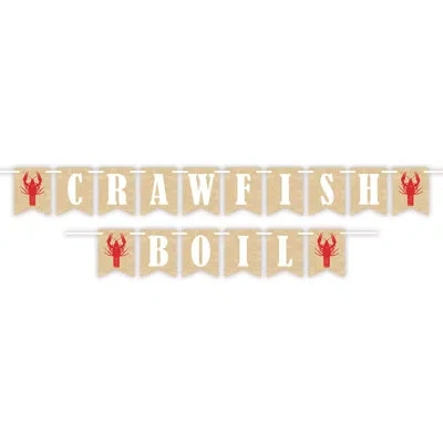 Beistle Crawfish Boil Streamer - 6" X 7' 6" - Pack Of 12 In Multicolor