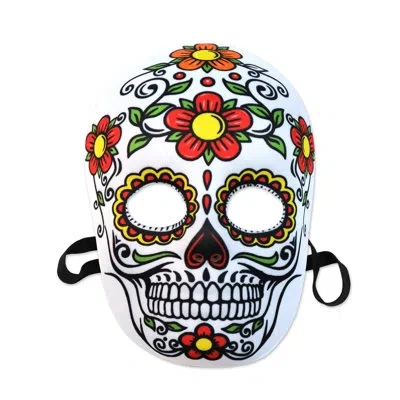 Beistle Day Of The Dead Mask - 12 Pack In Multicolor