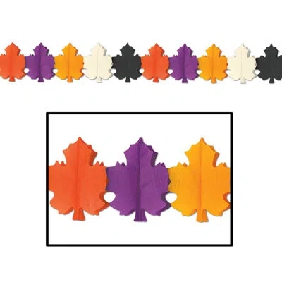 Beistle Designer Fall Leaf Garland In Multicolor