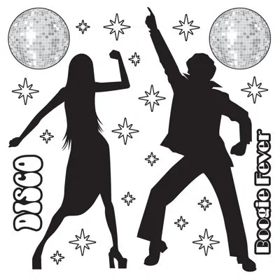 Beistle Disco Props - 3"-5' 3" - Pack Of 12 In Multicolor
