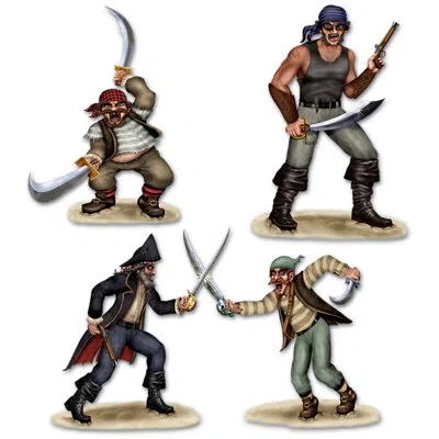 Beistle Dueling Pirate & Bandit Props In Multicolor